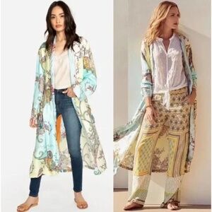 Johnny Was Eve Silk Kimono Robe Size Small